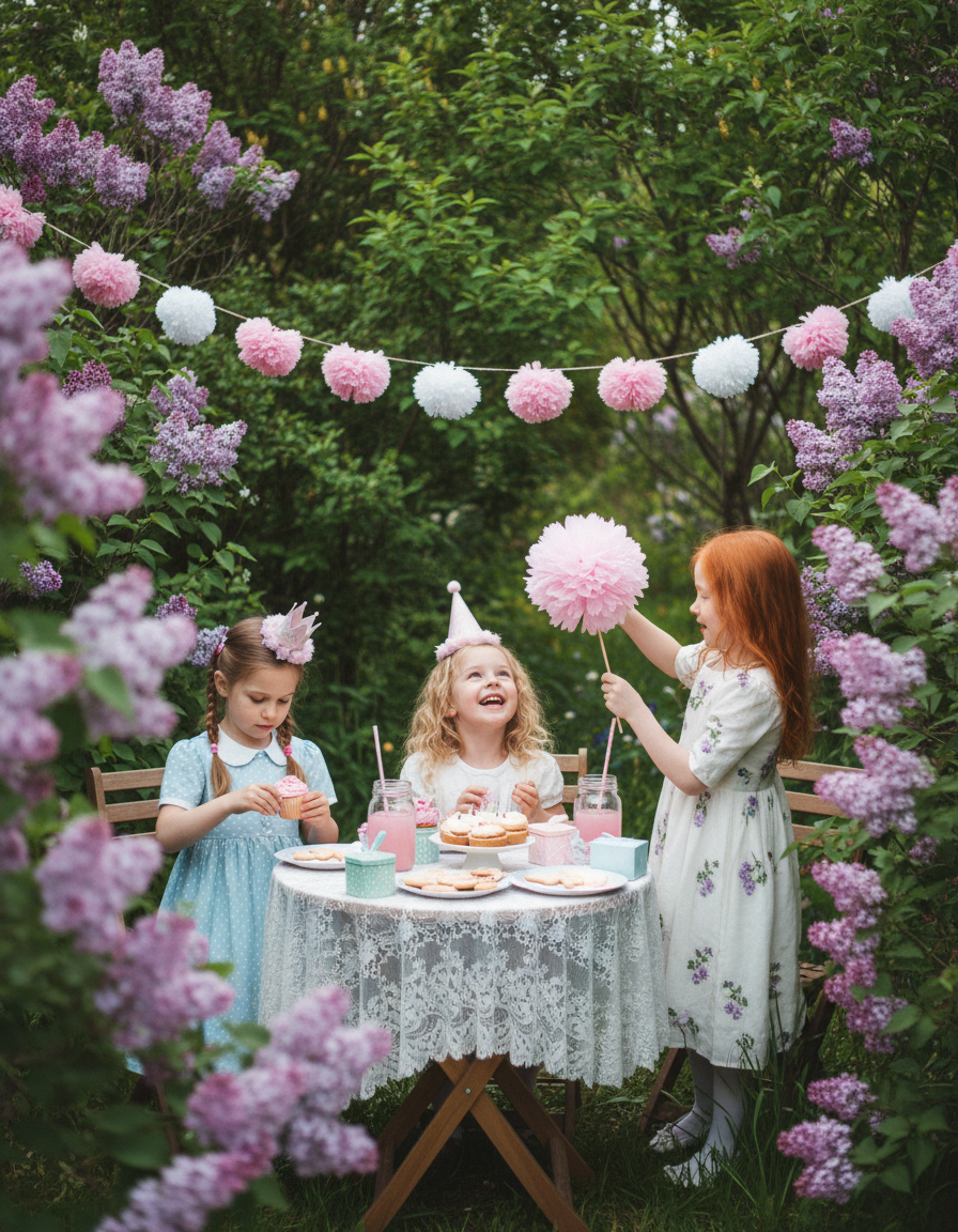 Girls Outdoor Party Scene